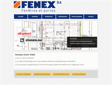 Tablet Screenshot of fenex.ch
